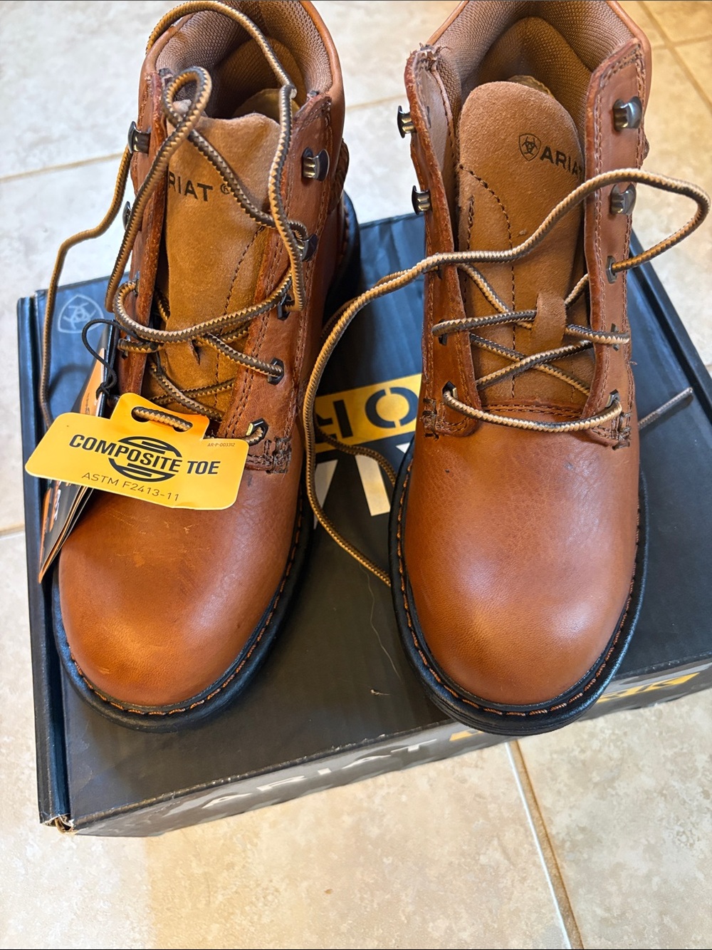 Ariat Tan/Brown Composite-Toe WomenWork Boots